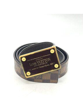 Louis Vuitton Belt Ceinture Enventure Damier Canvas Ebene